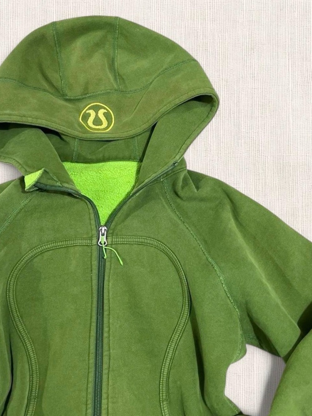 lululemon athletica Green Kids Hooded Zip Jacket